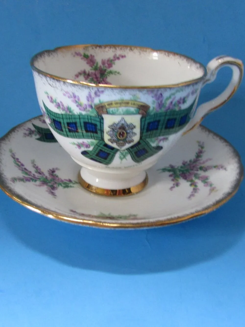 Royal Stafford Cup Saucer Tartan Series Black Watch Bone China